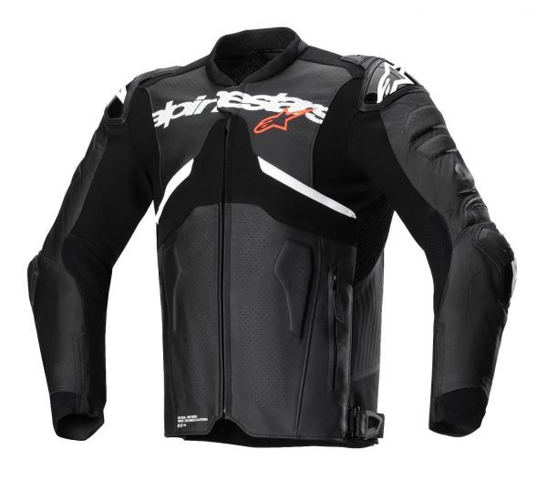 Atem V5 Leather Jacket Black White
