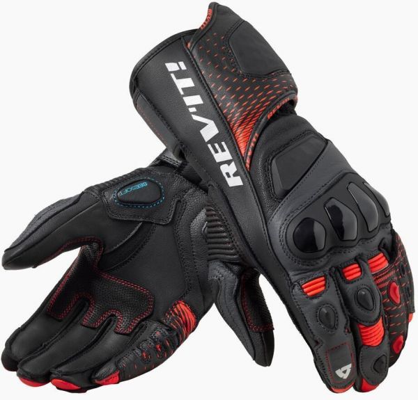 Control Gloves Black-Neon Red