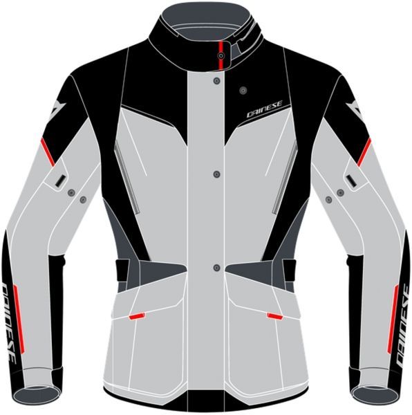 Tempest 3 D-Dry Lady Jacket Glacier-Gray/Black/Red