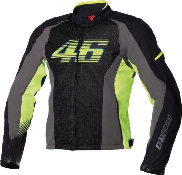 VR46 AIR TEX Jacket Black/Fluo-Yellow