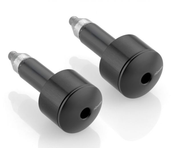 MA533B 2color Bar Ends Handlebar Caps for 22 mm outside diameter handlebars Color Black