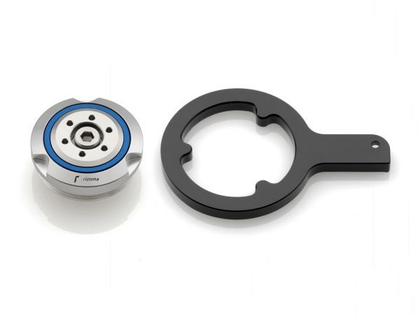 TP030A Engine Oil Filler Cap for BMW color Silver key included M34x1 5