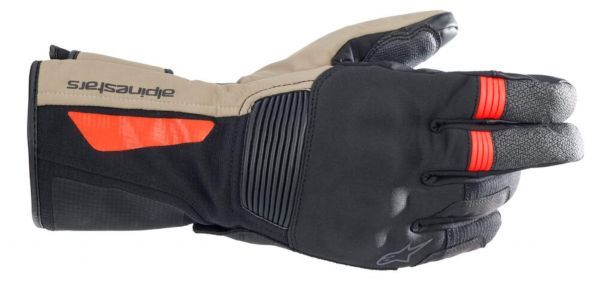 Denali Aerogel Drystar Gloves Black Dark Khaki Red Fluo
