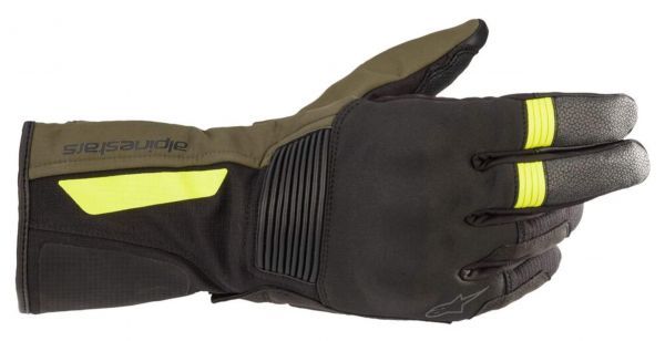 Denali Aerogel Drystar Gloves Black Forest Yellow Fluo