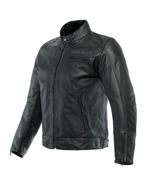 Zaurax Leather Jacket Black