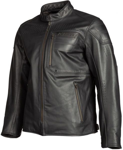 Sixxer Leather Jacket Gunmetal Black
