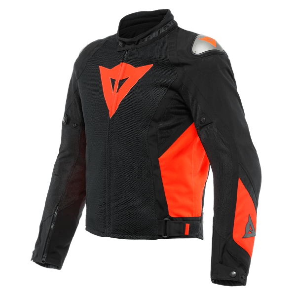 Energyca Air Tex Jacket Black/Fluo-Red