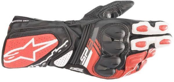 SP-8 V3 Gloves Black White Bright Red