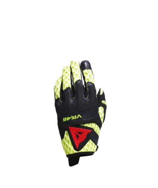 VR46 Talent Gloves Black/Fluo-Yellow/Fluo-Red